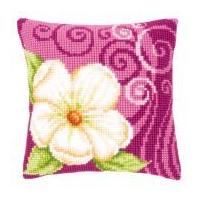 Vervaco Cross Stitch Cushion Kit Camellia 1