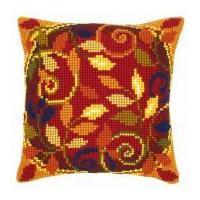 Vervaco Cross Stitch Cushion Kit Autumn Leaves