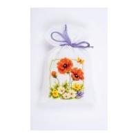 Vervaco Counted Cross Stitch Kit Pot Pourri Bag Flowers 3