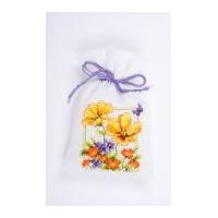 Vervaco Counted Cross Stitch Kit Pot Pourri Bag Flowers 1