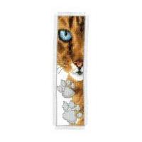 Vervaco Counted Cross Stitch Kit Bookmark Cat Footprint