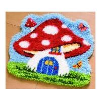 Vervaco Latch Hook Shaped Rug Kit Toadstool House