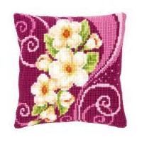 Vervaco Cross Stitch Cushion Kit Camellia 2