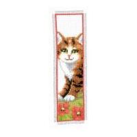 Vervaco Counted Cross Stitch Kit Bookmark Tabby Kitten