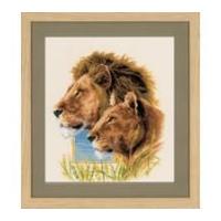 Vervaco Counted Cross Stitch Kit Lion Duo