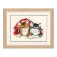 Vervaco Counted Cross Stitch Kit Kitten Under Rug
