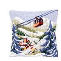 Vervaco Cross Stitch Cushion Alpine Scene 1