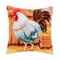Vervaco Cross Stitch Cushion Kit Cockerel