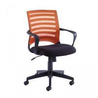 vega mesh managers chair orange meshback