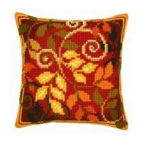 Vervaco Cross Stitch Cushion Kit Autumn Leaves