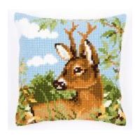 vervaco cross stitch cushion kit deer