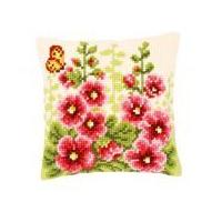 Vervaco Cross Stitch Cushion Kit Delphiniums