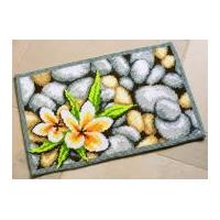 Vervaco Cross Stitch Rug Kit Frangipani