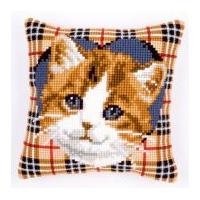 Vervaco Cross Stitch Cushion Kit Cat