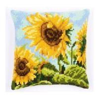 Vervaco Cross Stitch Cushion Kit Sunflowers