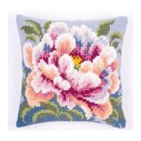 Vervaco Cross Stitch Cushion Kit Peony