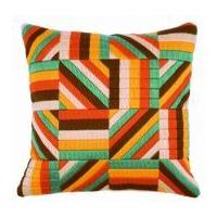 Vervaco Long Stitch Cushion Kit Lines