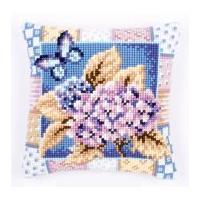 Vervaco Cross Stitch Cushion Kit Hydrangea