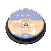 Verbatim 4.7GB 4x Speed Jewel Case DVD-RW Pack of 10 43486