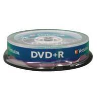 Verbatim DVDR 16x 4.7GB Non-Printable Spindle Pack of 10 43498