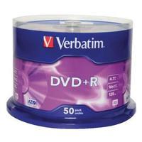 Verbatim DVDR 16X Non-Printable Spindle Pack of 50 43550