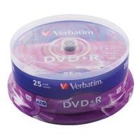 Verbatim DVDR 16x 4.7GB Spindle Pack of 25 43500