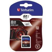 Verbatim Secure Digital High Capacity Memory Card SDHC 8GB Class 10