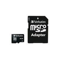 Verbatim Micro SDHC Class 4 With Adapter 8GB Memory Card 43967