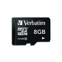 Verbatim Micro SDHC Class 4 8GB Memory Card 44004