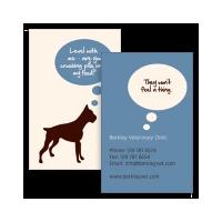 Veterinarian Business Cards, 50 qty
