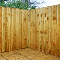 vertical feather edge flat top fence panels coming soon