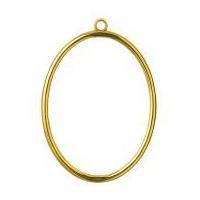 vervaco plastic oval shaped cross stitch frames gold