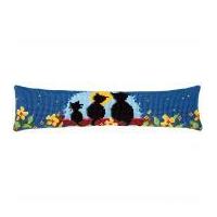 Vervaco Cross Stitch Kit Draft Excluder Kit Cat Family