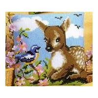 Vervaco Cross Stitch Kit Cushion Kit Deer & Bird