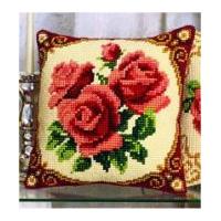 Vervaco Cross Stitch Kit Cushion Kit Red Roses