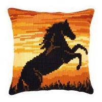 Vervaco Cross Stitch Kit Cushion Kit Sunset Stallion