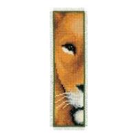 Vervaco Counted Cross Stitch Kit Bookmark Lion