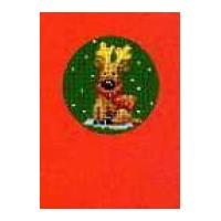 Vervaco Counted Cross Stitch Kit Christmas Card Rudolf