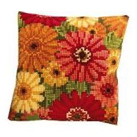 Vervaco Cross Stitch Kit Cushion Kit Gerbera