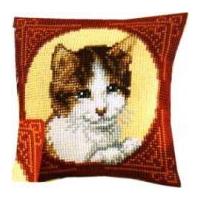 Vervaco Cross Stitch Kit Cushion Kit Cat