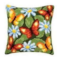 Vervaco Cross Stitch Kit Cushion Kit Butterflies