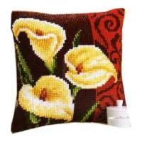 Vervaco Cross Stitch Kit Cushion Kit Arum Lilies