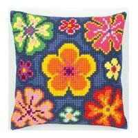 Vervaco Cross Stitch Kit Cushion Kit Bright Flower