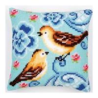 Vervaco Cross Stitch Kit Cushion Kit Birds