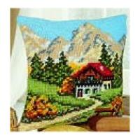 Vervaco Cross Stitch Kit Cushion Kit Mountain Scene