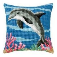 vervaco cross stitch kit cushion kit dolphin