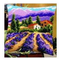 Vervaco Cross Stitch Kit Cushion Kit Lavender Fields