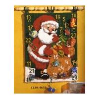 Vervaco Cross Stitch Kit Advent Calendar Father Christmas