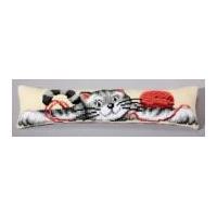 Vervaco Cross Stitch Kit Draft Excluder Kit Playful Cat