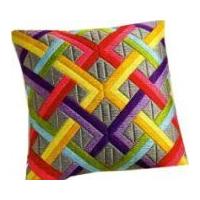 Vervaco Long Stitch Kit Cushion Kit Bold Geometric Style